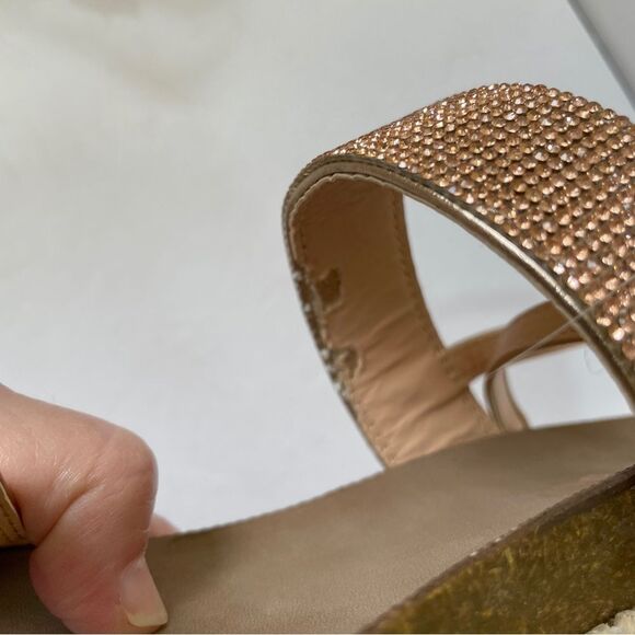 MADDEN GIRL GLITZIE PLATFORM SANDALS IN GOLD GLITTER - Picture 7 of 7